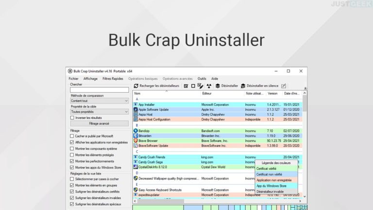 Bulk Crap Uninstaller 5.7 free downloads