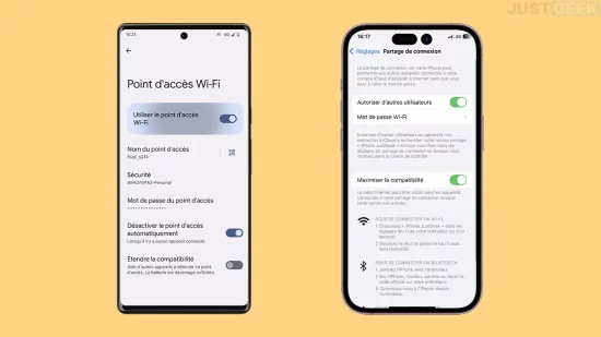 Partage de connexion : comment se connecter via la 4G avec un Android,  iPhone ou un routeur - CNET France