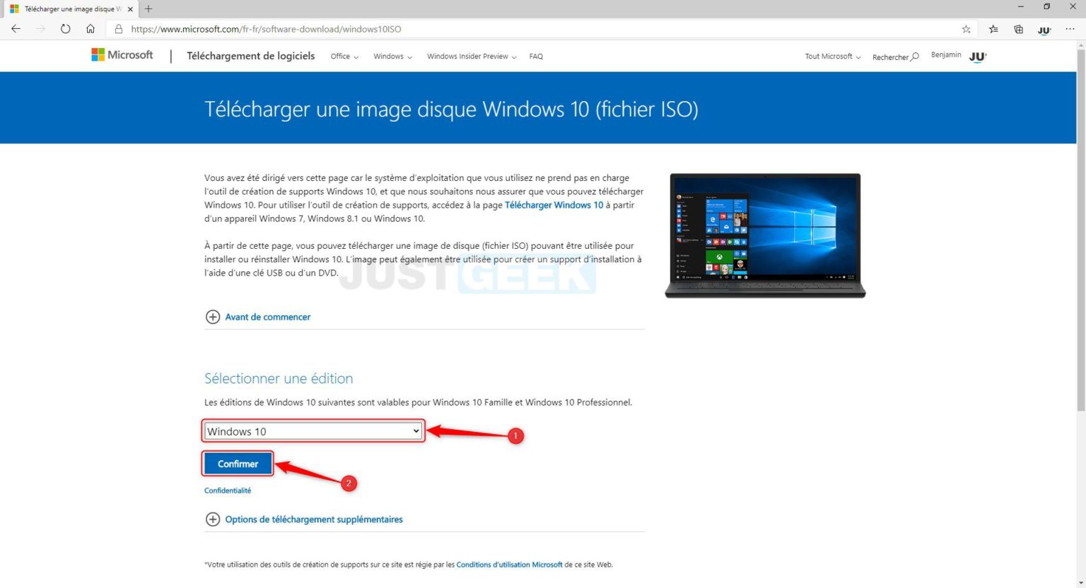 Télécharger ISO Windows 10  4 méthodes faciles et rapides