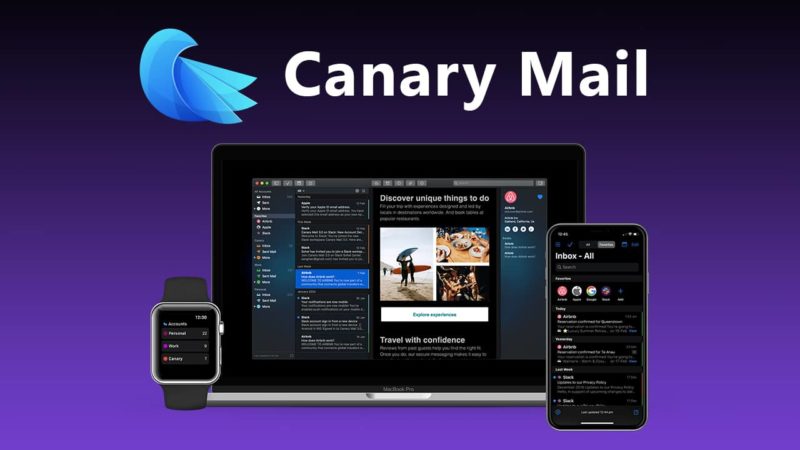 canary mail and imaps