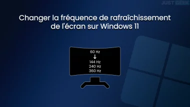 Changer la fréquence de rafraîchissement de l'écran sous Windows 11