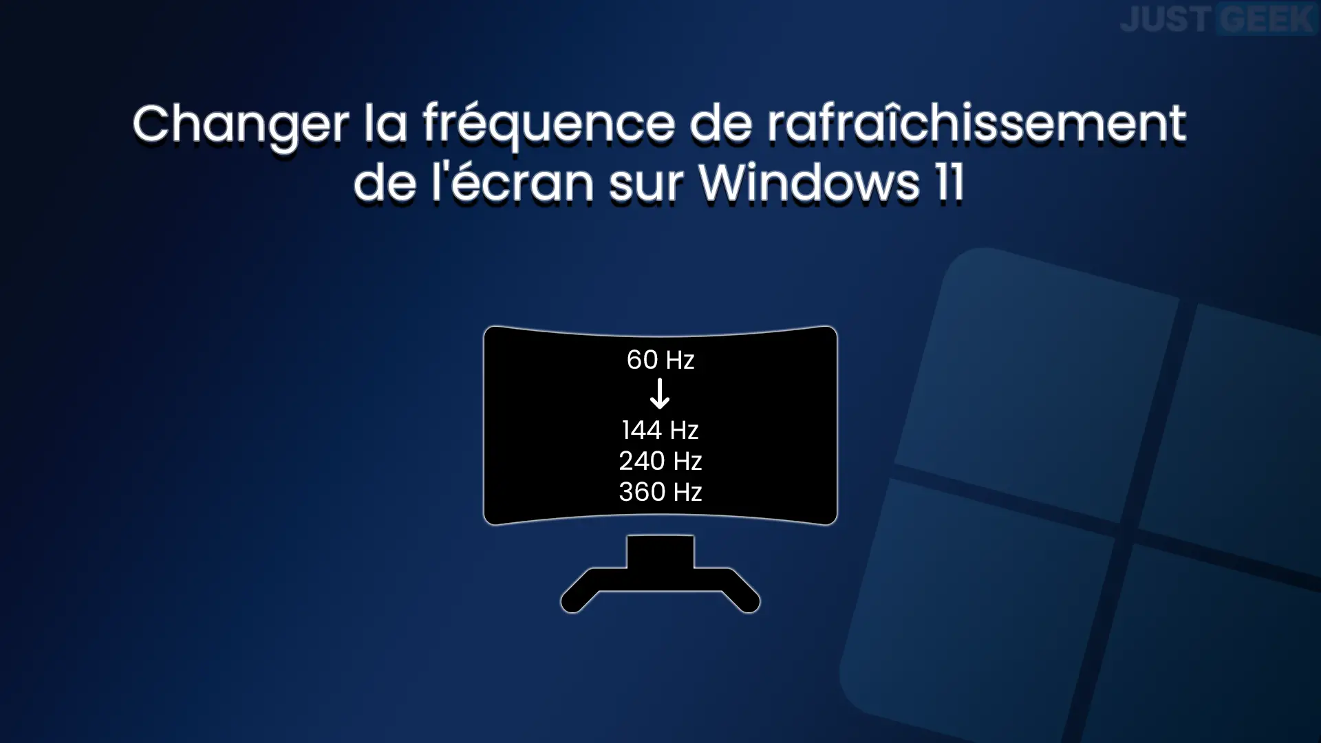 Changer la fréquence de rafraîchissement de l'écran sous Windows 11