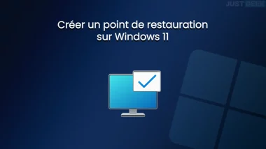 Créer un point de restauration sur Windows 11