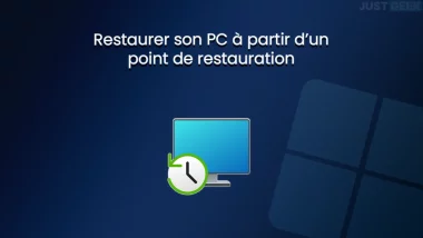 Restaurer son PC Windows 11 à partir d'un point de restauration système