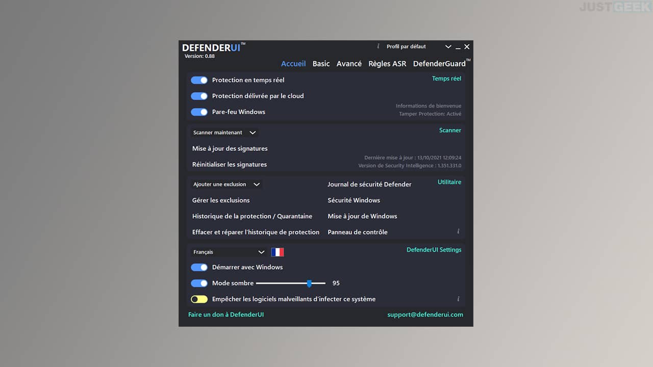 DefenderUI : améliorer l’interface de l'application Sécurité Windows