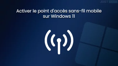 Transformer son PC Windows 11 en hotspot Wi-Fi