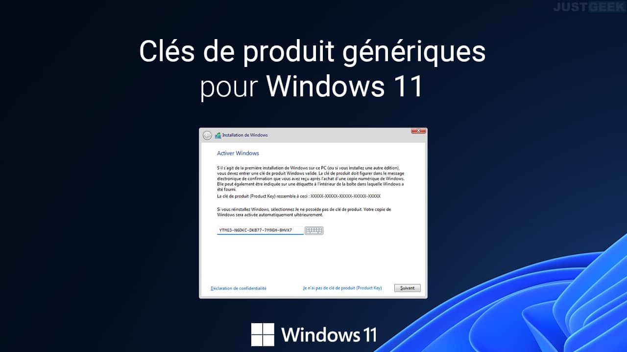 Clés de licence génériques pour l'installation de Windows – Tech2Tech