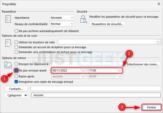 comment planifier l envoi d un message outlook