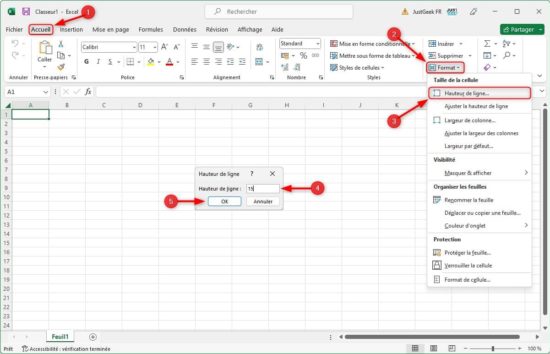 comment élargir une ligne sur excel