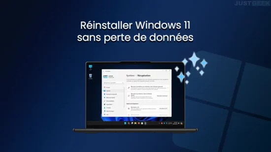 Réinstaller Windows 11 sans perte de données