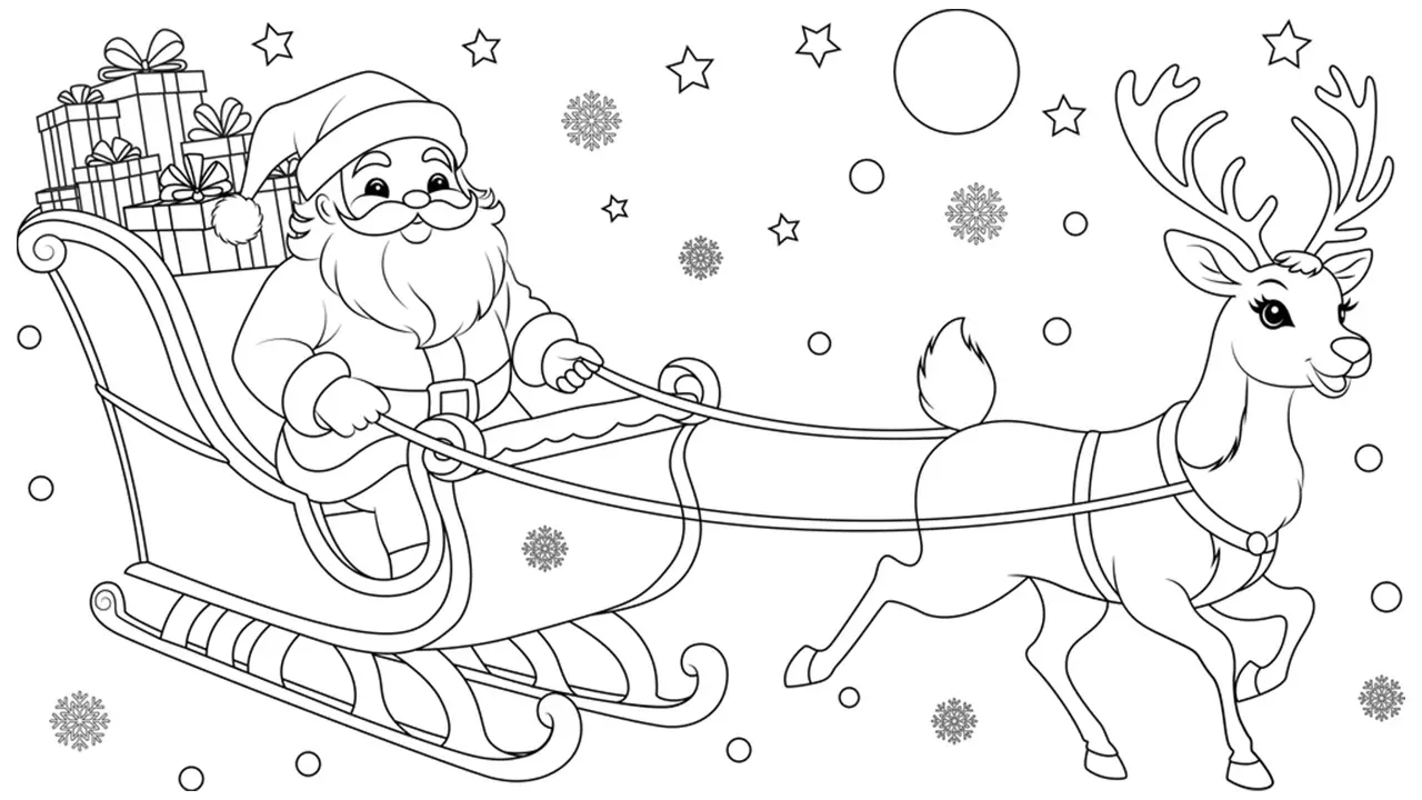 Coloriages de Noël à télécharger et imprimer