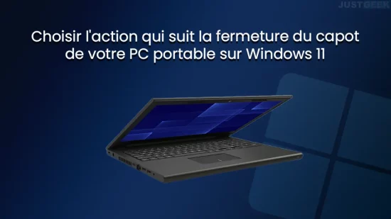 choisir action fermeture capot pc portable windows 11