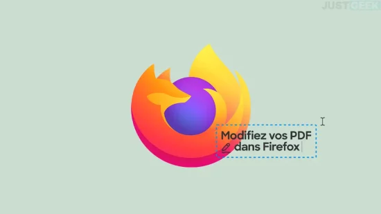 Modifier PDF dans Firefox