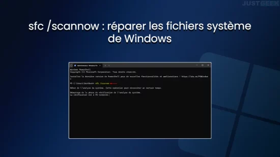 sfc /scannow : réparer les fichiers système de Windows 11/10