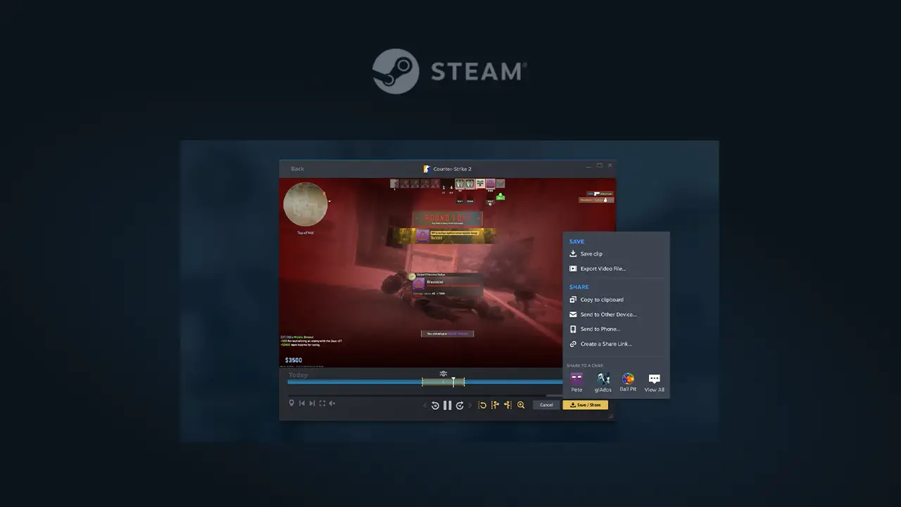 Enregistrement de parties Steam