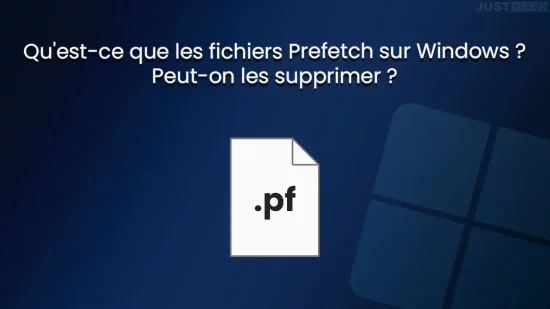 Fichiers Prefetch Windows