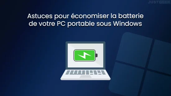 astuces economie batterie pc portable windows