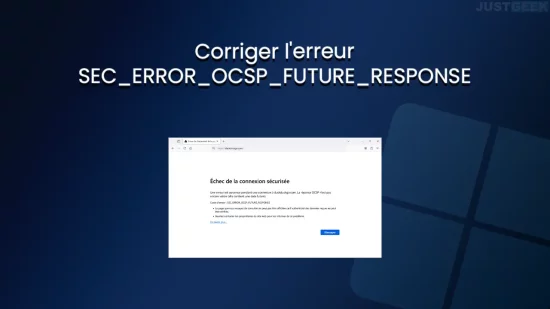 corriger erreur sec error ocsp future response