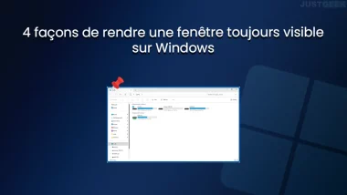 Garder une fenêtre au premier-plan sur Windows