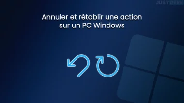 annuler retablir action pc windows