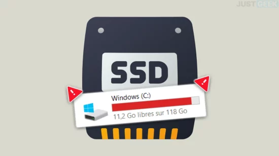 disque dur ssd plein