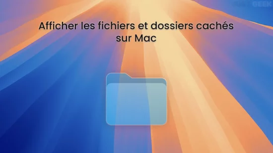 fichiers dossiers caches mac