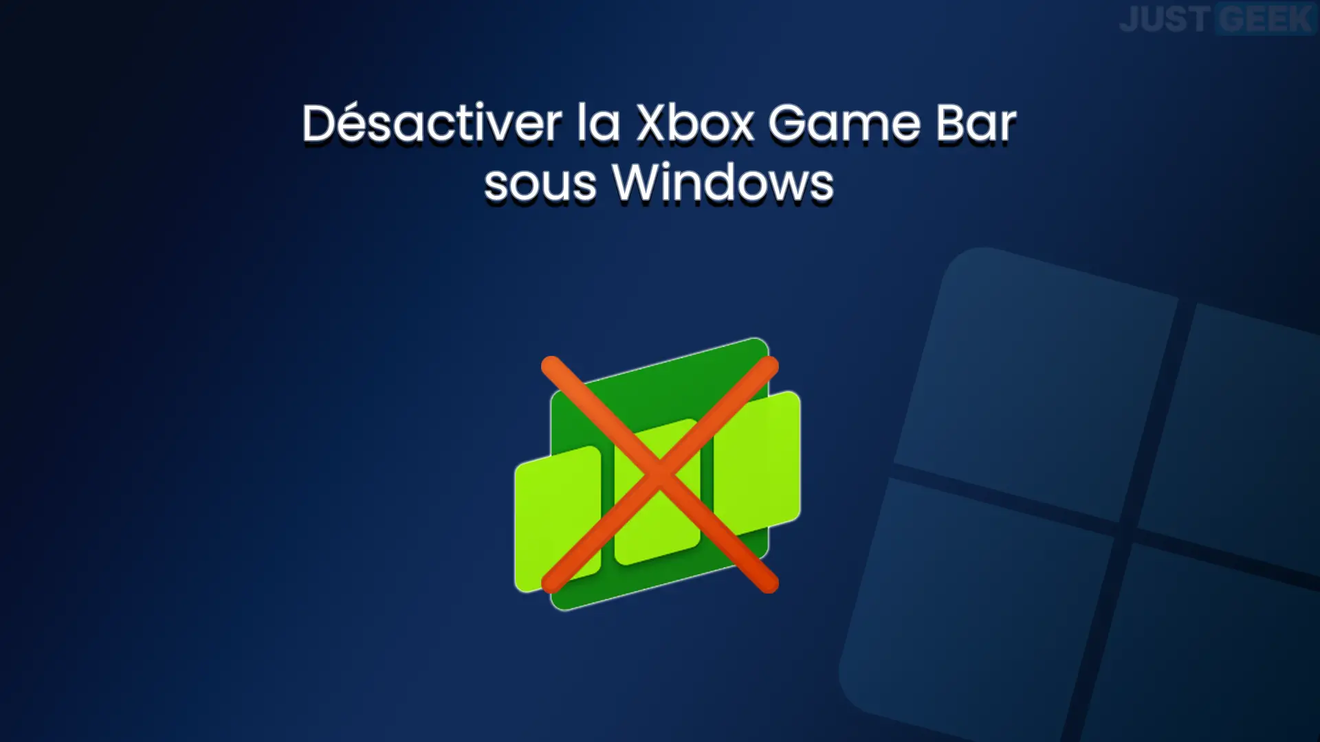 Désactiver la Game Bar sous Windows