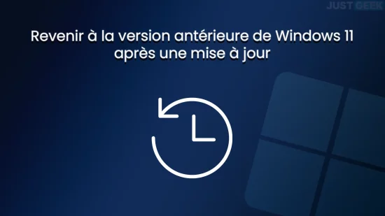 Retour en arrière Windows 11