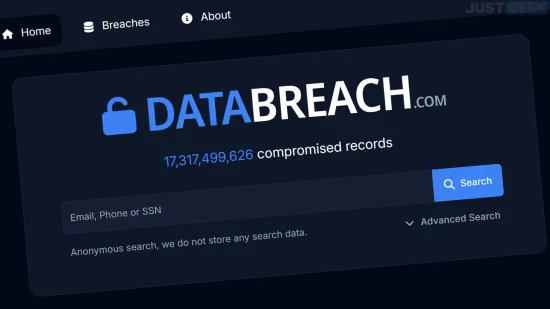 Illustration de l'outil DataBreach pour vérifier si vos données personnelles ont été piratées