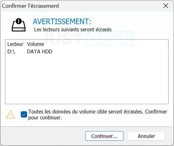 deplacer windows sur un autre disque macrium reflect etape 8