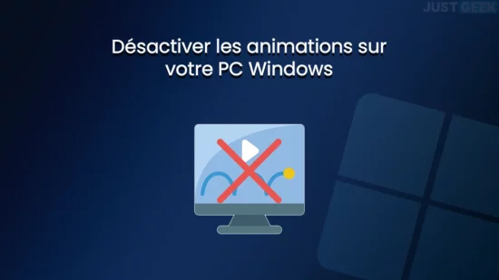 Désactiver les effets d'animation sur votre PC Windows