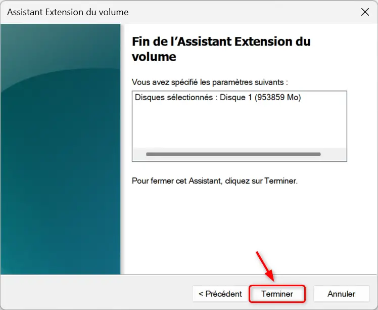 etendre partition apres clonage disque etape 5