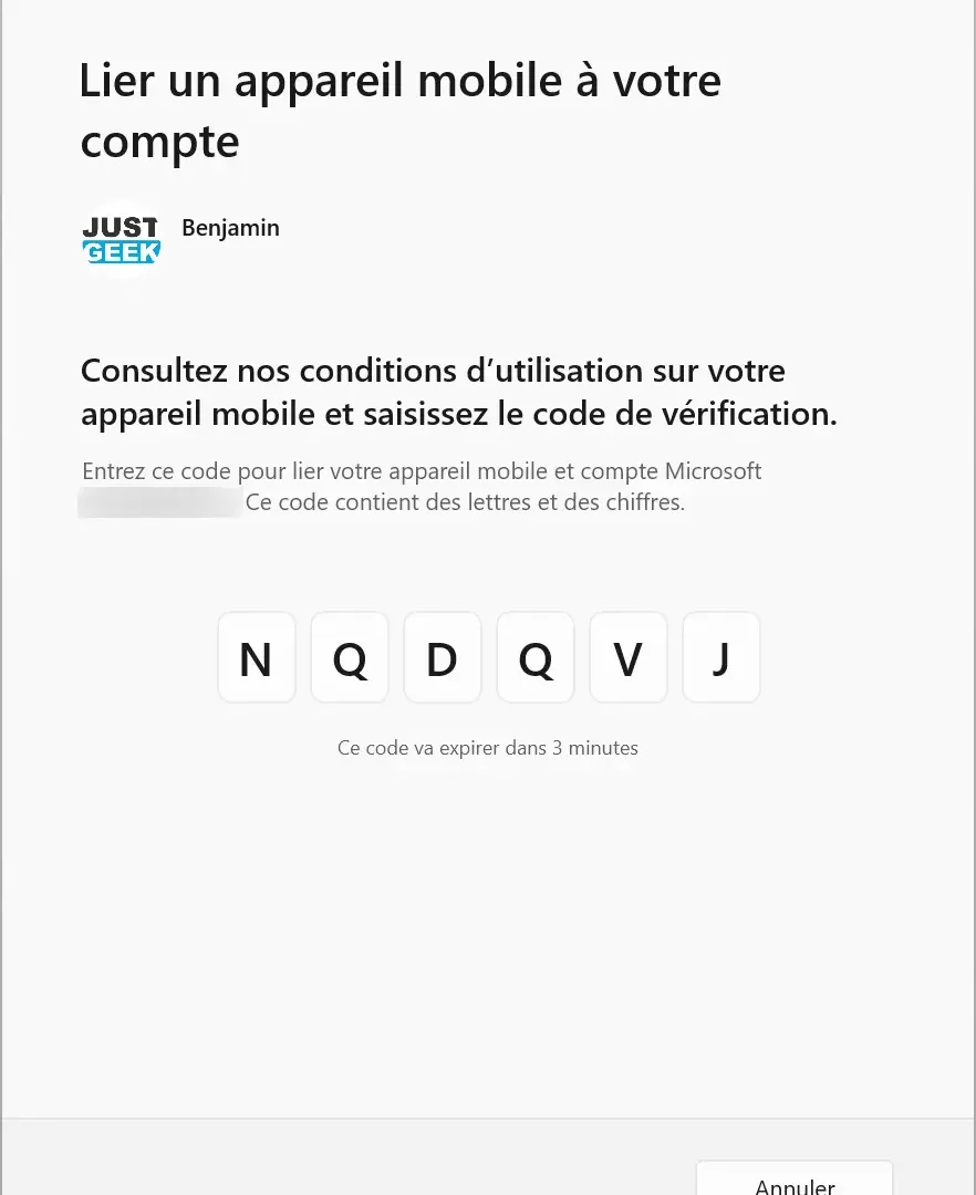 installation configuration mobile connecte etape 3