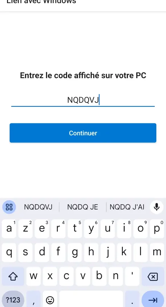 installation configuration mobile connecte etape 4