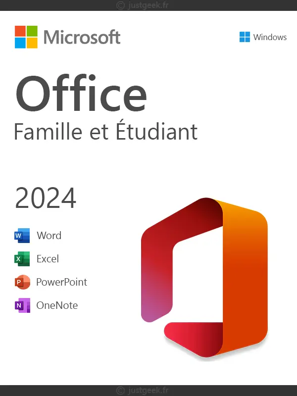 Packaging Office 2024 Famille et Étudiant