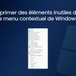 Supprimer des éléments inutiles dans le menu contextuel de Windows