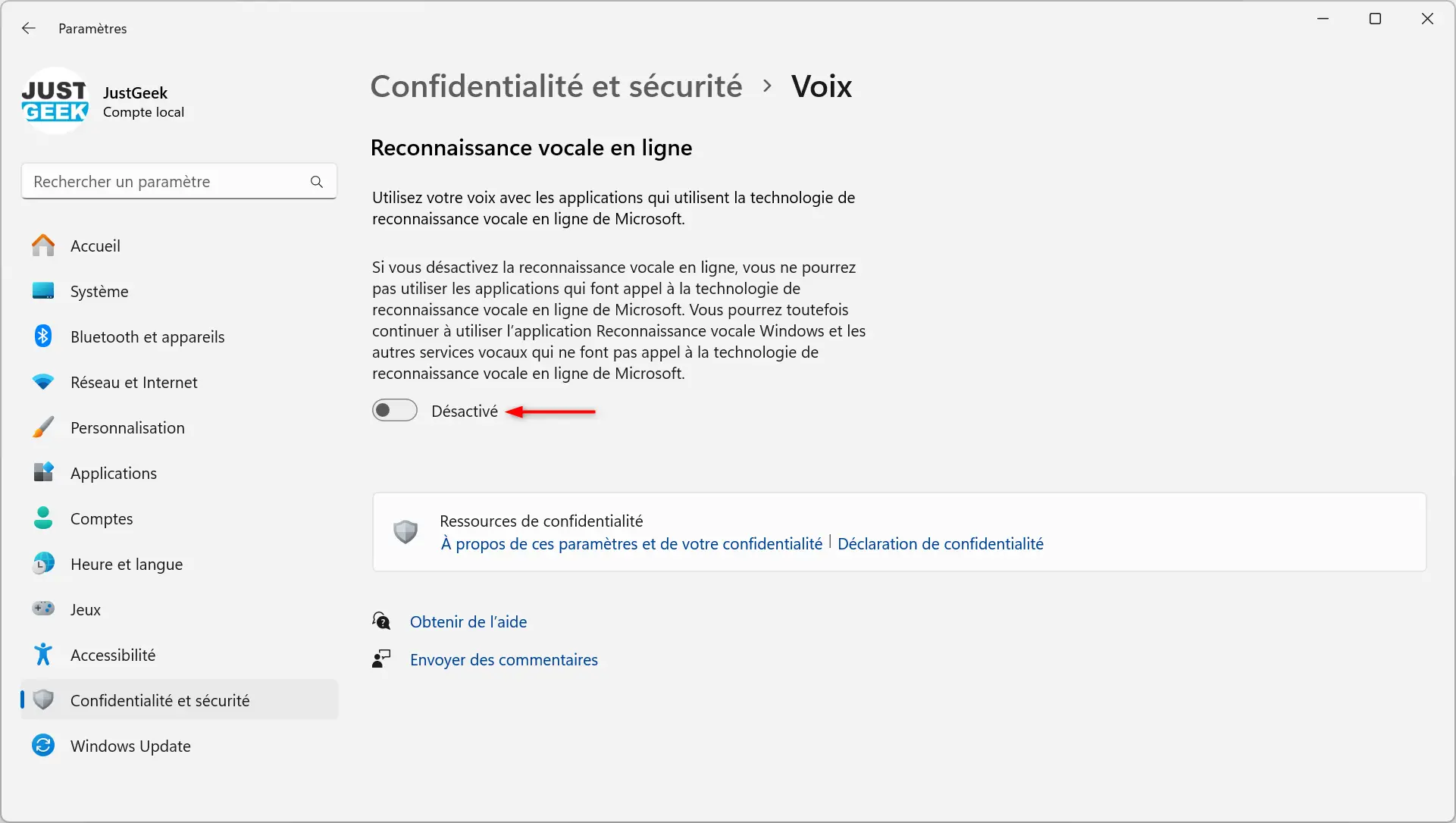 Désactiver la reconnaissance vocale en ligne sur Windows pour protéger ses données vocales