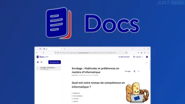 Interface de Docs, l’éditeur de texte collaboratif open source développé par la France et l’Allemagne